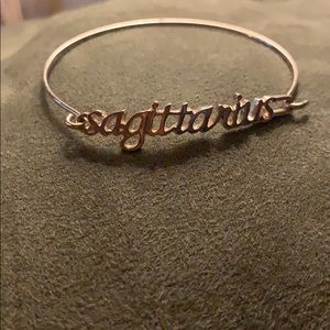 sagittarius bangle gold bracelet zodiac bracelet